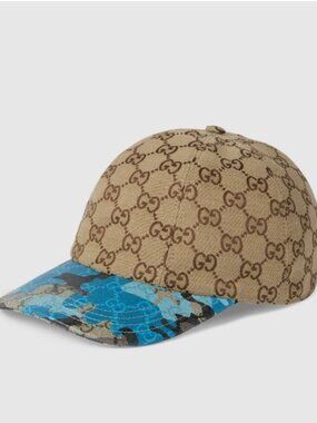 NWT Gucci GG canvas baseball unisex cap hat - size M; Rtl $660